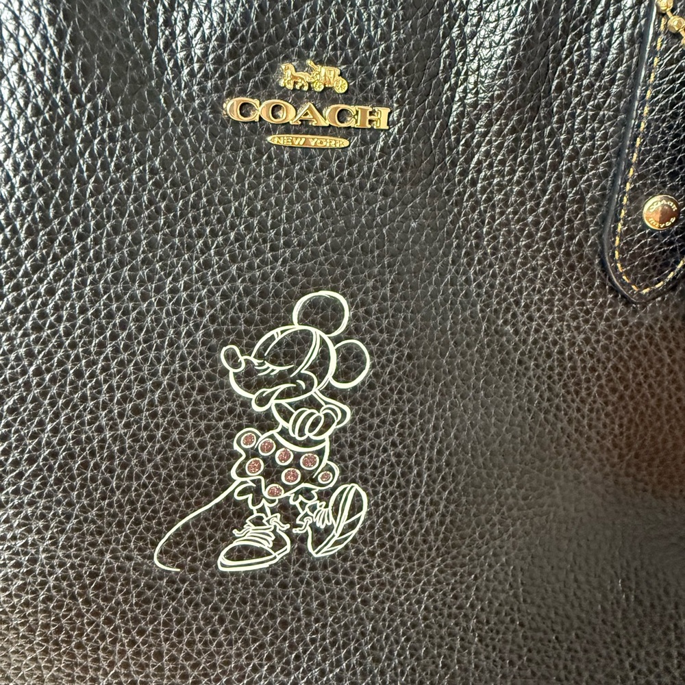 Coach Minnie Mouse Motif  Leather tote bag